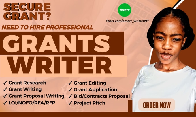 Gig Preview - Do grant writing research grants grant application grant proposal