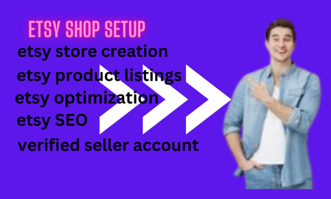 Gig Preview - Do verified etsy account creation etsy product listing etsy SEO