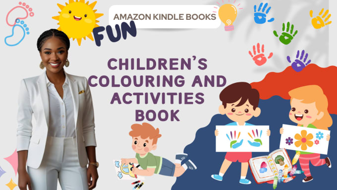 Gig Preview - Create childrens colouring book, kids activity book, amazon kids activity book