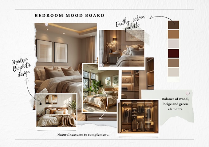 Gig Preview - Create your modern moodboard 2d layout and shopping list