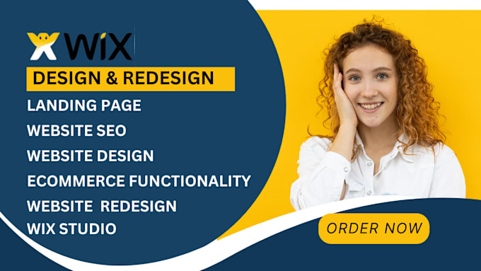 Gig Preview - Do wix studio website design, or wix redesign, wix ecommerce, wix landing page