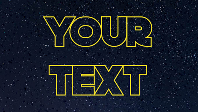 Gig Preview - Create star wars intro opening text crawl