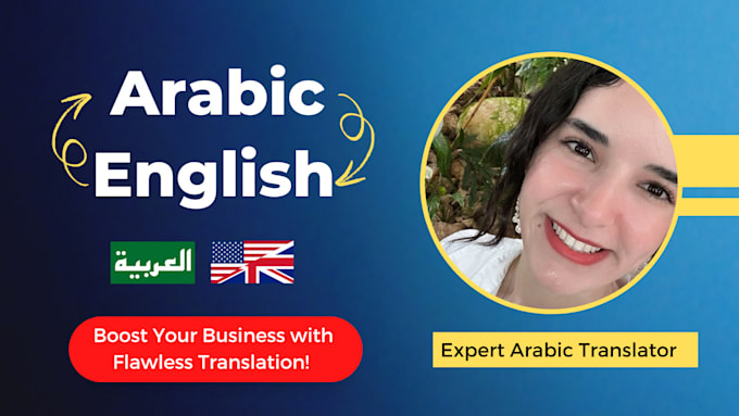 Gig Preview - Localize your app web or game from english to arabic