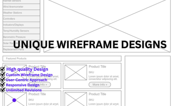 Gig Preview - Create a wireframe design online for your website