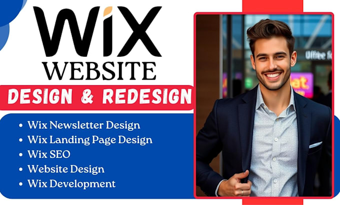 Gig Preview - Build wix website design, wix website redesign wix event marketing, landing page