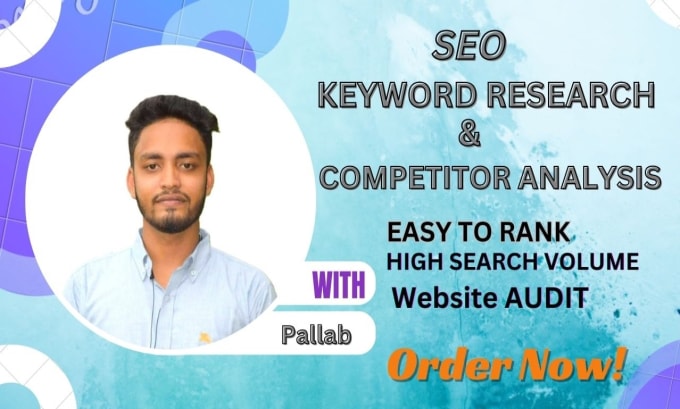 Gig Preview - Do SEO keyword research, competitor analysis  for shopify