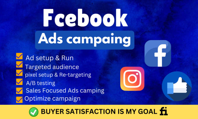 Gig Preview - Do facebook advertising, marketing,fb ads and ig campaign,fb advertising,