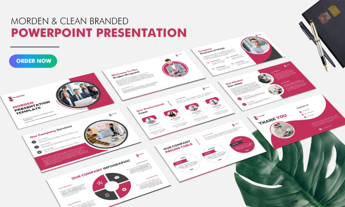 Bestseller - design modern powerpoint presentation, pitch deck and google slides