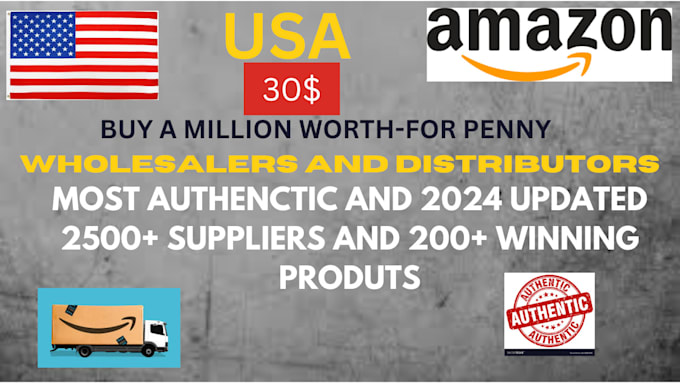 Bestseller - provide 2500 wholesale suppliers and distributors in USA for amazon sellers