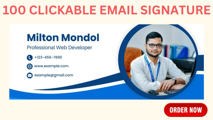 Gig Preview - Clickable HTML email signatures design