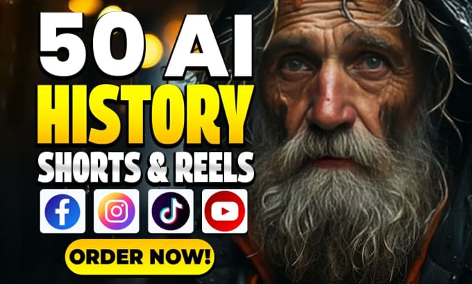 Gig Preview - Create ai history shorts for youtube , tiktok and instagram