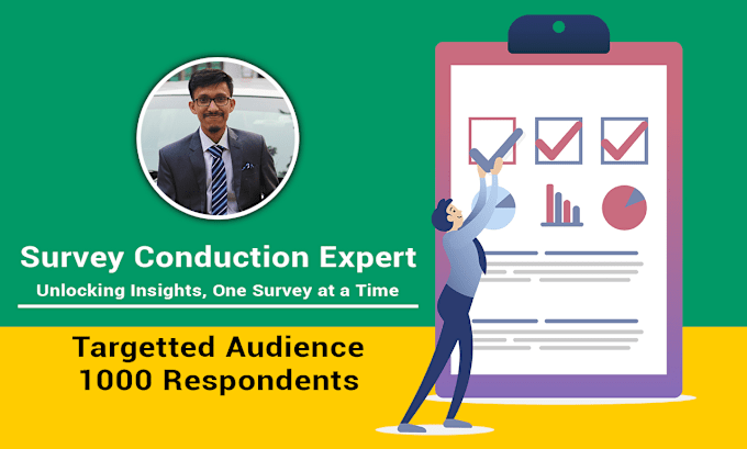 Gig Preview - Conduct your online surveys on 1000 targetted audience