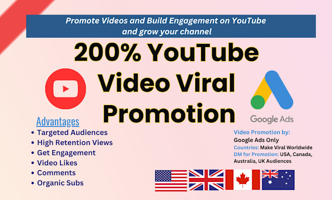 Gig Preview - Do organic youtube video promotion to make video viral and channel monetization