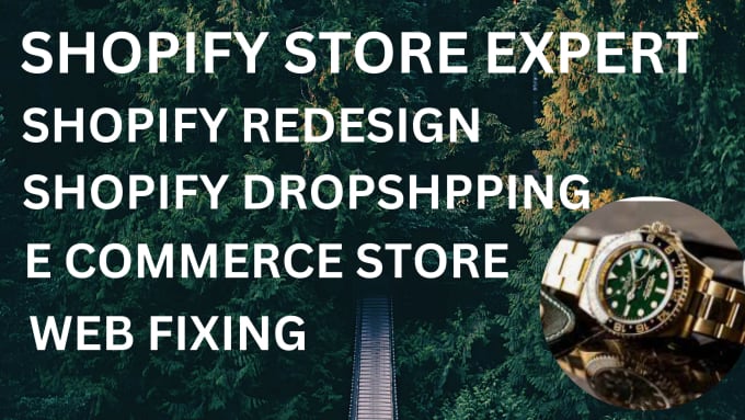 Gig Preview - Redesign fix e commerce shopify store dropshipping website