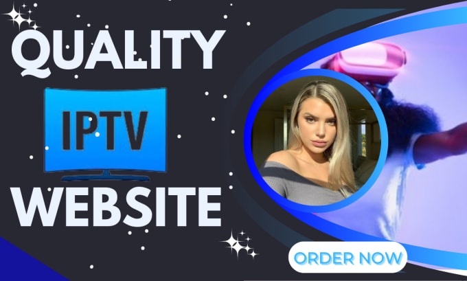 Gig Preview - Build a professional iptv website iptv reseller store for iptv services iptv ads