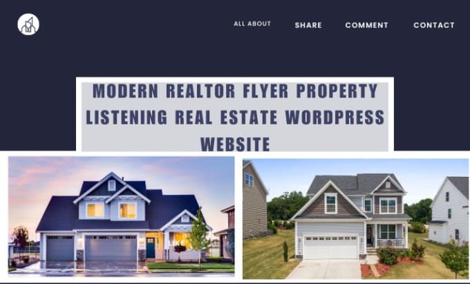 Gig Preview - Do modern realtor property listing real estate website in wordpress, wix and idx