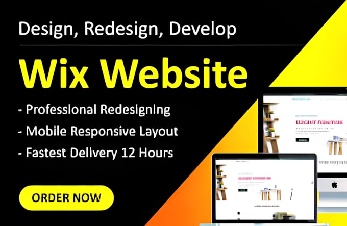 Gig Preview - Design wix business website, wix design, wix website design, wix redesign