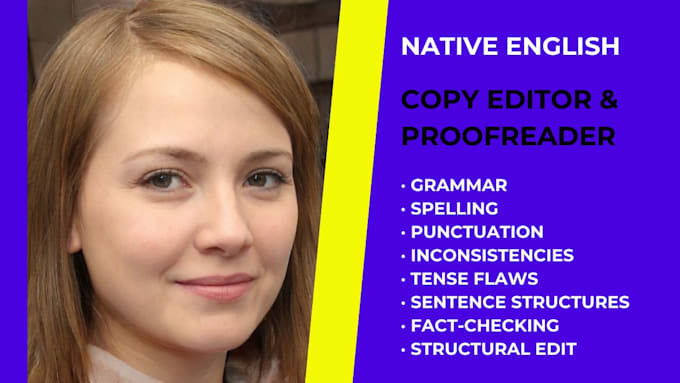 Gig Preview - Be your novel editor, copy editor and proofreader