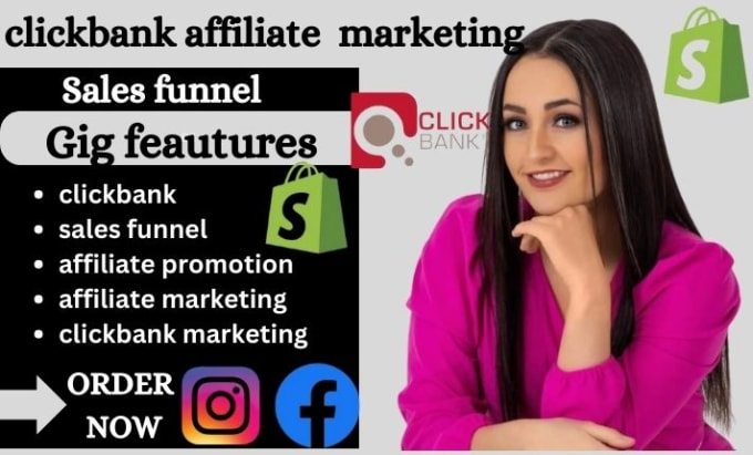 Gig Preview - Build clickbank affiliate marketing sales funnel or landing page