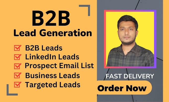 Gig Preview - Do targeted b2b linkedin lead generation, business leads , prospect email list