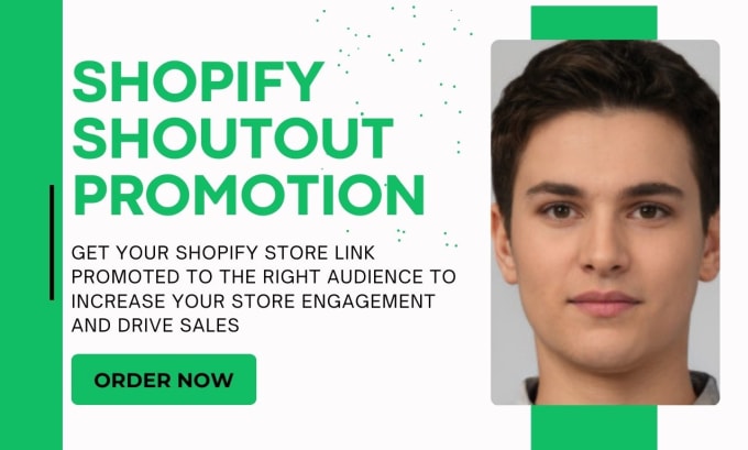 Gig Preview - Do shopify shoutout promotion share shopify link to active usa uk audience