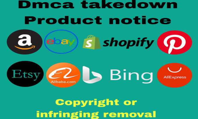 Gig Preview - Report copyright listening product amazon,ebay,etsy,shopify,pinterest under dmca