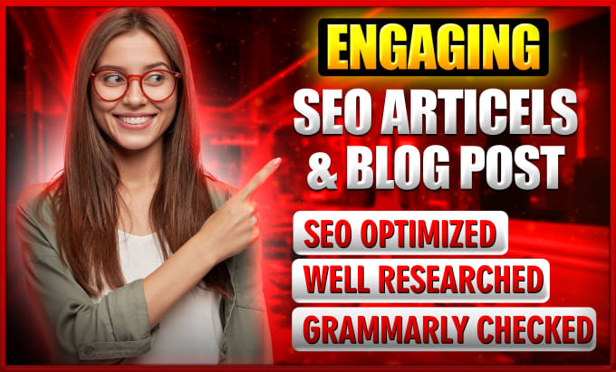 Gig Preview - Engaging SEO article writing, blog writing and content writing in 24 hours