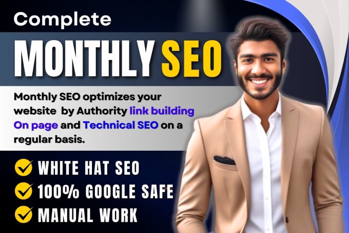 Gig Preview - Do monthly website SEO via high authority dofollow backlinks for google ranking