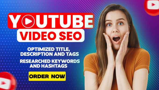 Gig Preview - Write best SEO title, description and tags for your youtube video