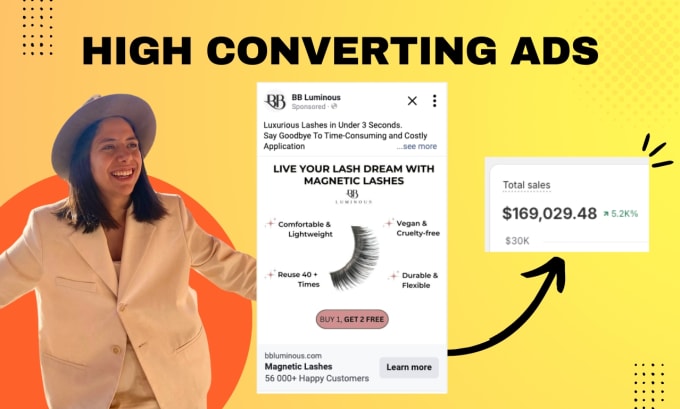 Gig Preview - Create dropshipping facebook photo ads that actually convert