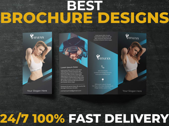 Gig Preview - Design a custom trifold or bifold brochure for your brand