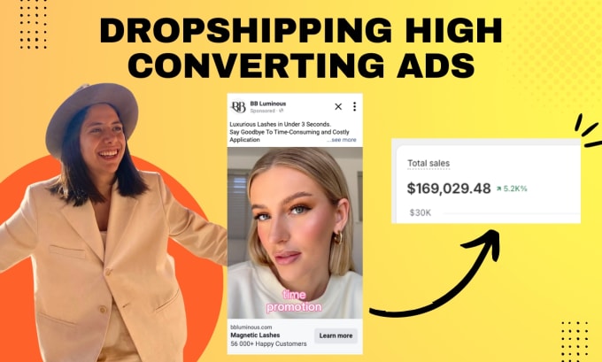 Gig Preview - Create dropshipping facebook ads that actually convert