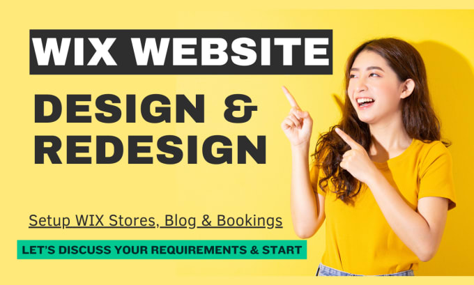 Gig Preview - Professionally design, redesign your wix website or  wix e commerce store