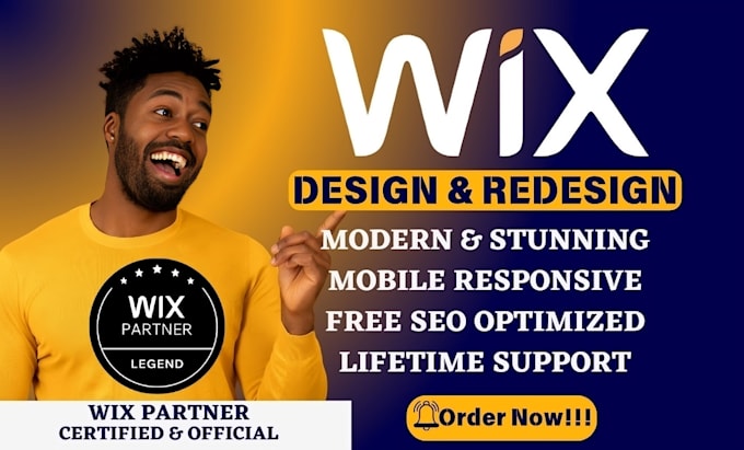 Gig Preview - Build wix website design wix website redesign wix website design wix website