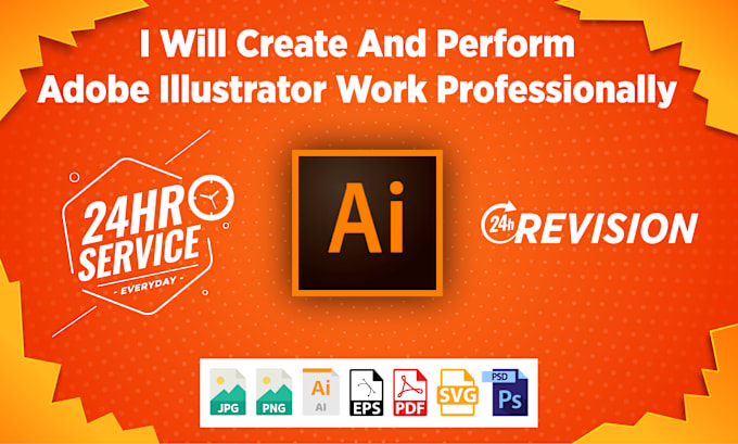 Gig Preview - Create and perform adobe illustrator work professionally