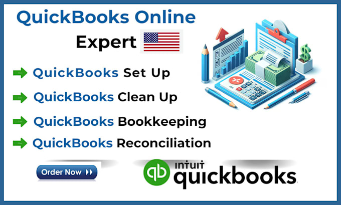 Gig Preview - Be expert for quickbooks  wave and xero bookkeeping, setup, cleanup