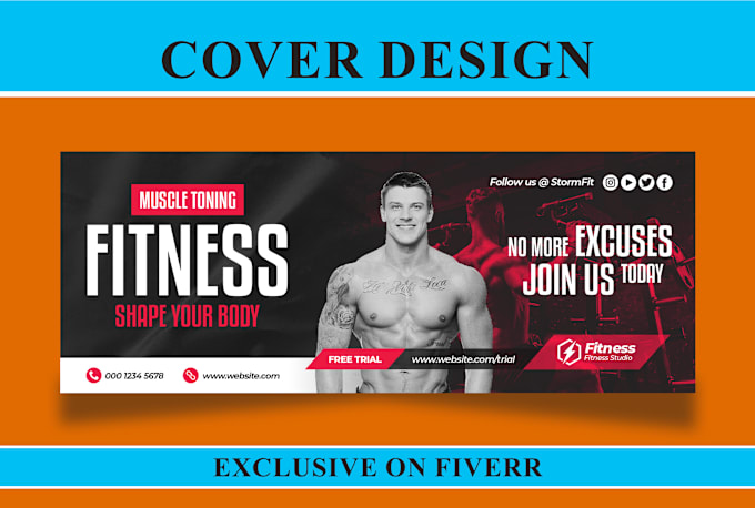 Gig Preview - Create professional facebook or linkedin cover design