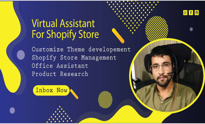 Gig Preview - Be your shopify virtual assistant or shopify store manager