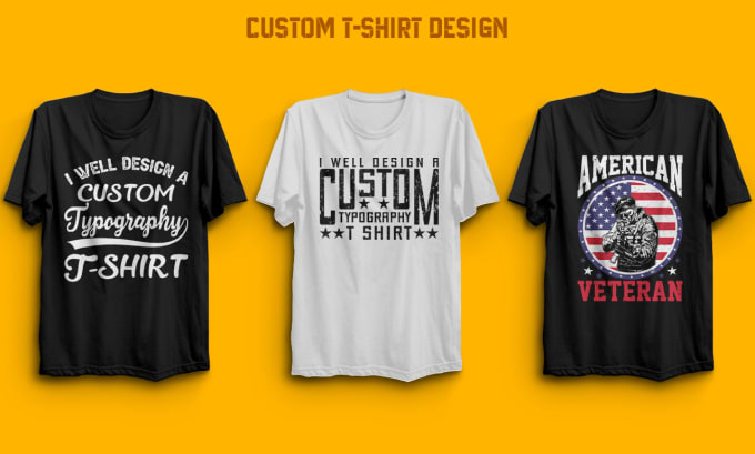 Gig Preview - Create an amazing custom t shirt design within 12 hour