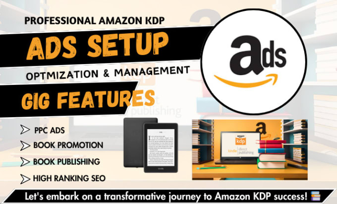 Gig Preview - Do amazon kdp ppc campaign, amazon ppc book promotion, kdp ppc ads, ebook market