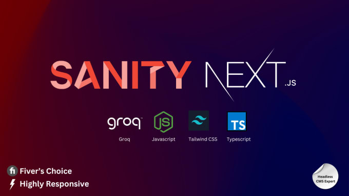 Gig Preview - Do sanity headless cms integration with nextjs nuxt remixjs