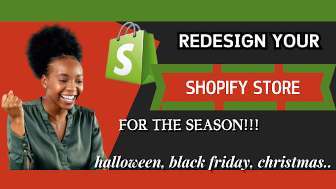 Bestseller - do your shopify store redesign for halloween, christmas, black friday store