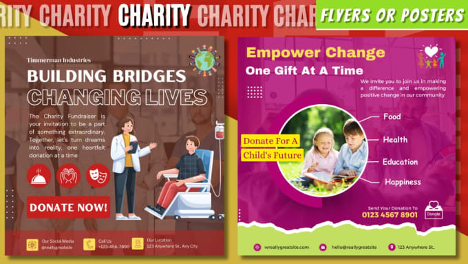 Bestseller - design charity, donation, event , fundraising flyers