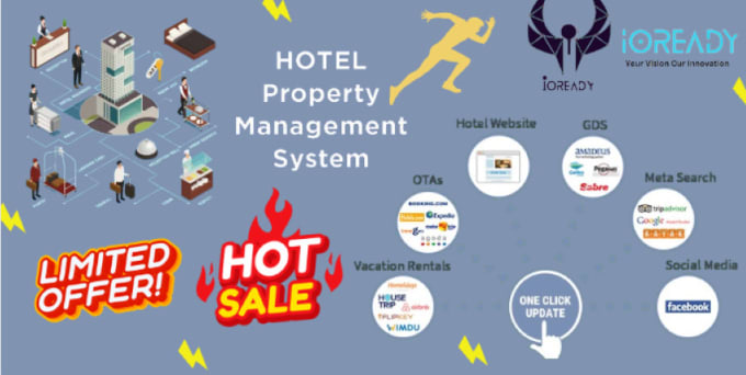 Gig Preview - Give it my best hotel pms channel manager saas software