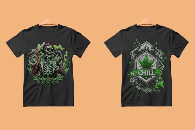 Gig Preview - Create unique cannabis design for t shirt