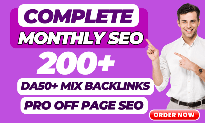 Gig Preview - Do monthly off page SEO backlinks service authority white hat link building