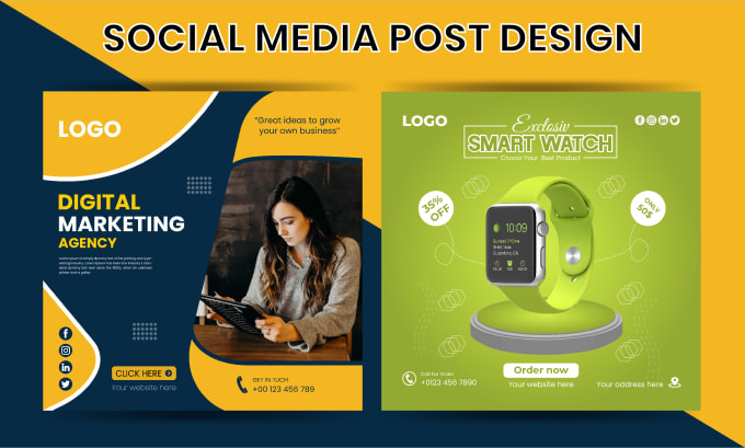 Gig Preview - Create social media post design