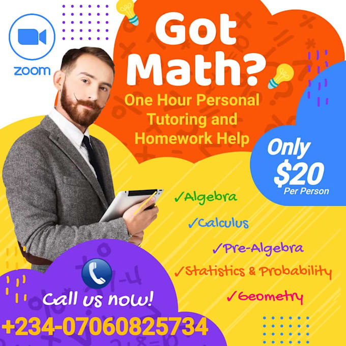 Gig Preview - Be your online math tutor for all grade levels