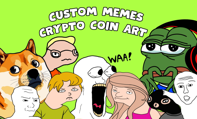 Gig Preview - Draw meme coin art for your meme coin project web and social media