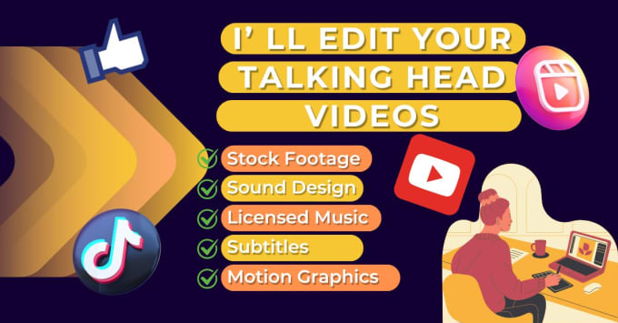 Gig Preview - Create professional youtube talking head video and podcast video editing